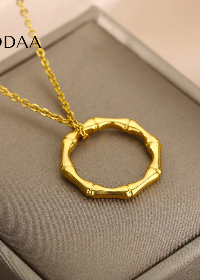 Caribbean Pendant Necklace | Gold Silver Ring Chain - Necklaces