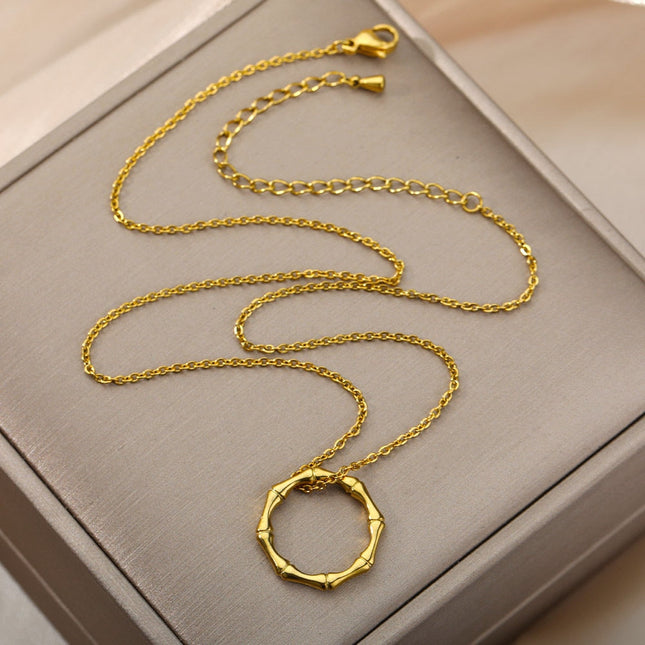 Caribbean Pendant Necklace | Gold Silver Ring Chain - Necklaces