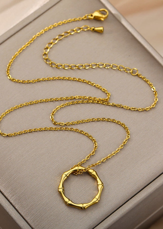 Caribbean Pendant Necklace | Gold Silver Ring Chain - Necklaces