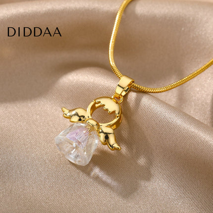 Chanson Pendant Necklace | Gold Cowbell Chain - Gold - Necklaces