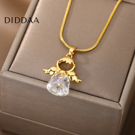 Chanson Pendant Necklace | Gold Cowbell Chain - Gold - Necklaces