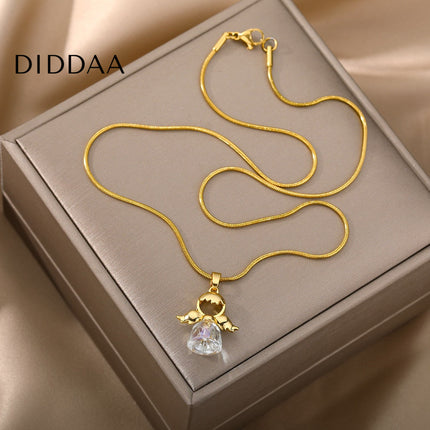 Chanson Pendant Necklace | Gold Cowbell Chain - Gold - Necklaces