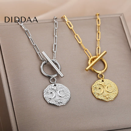 Parle Necklace | Gold Moon & Stars Chain - Silver - Necklaces