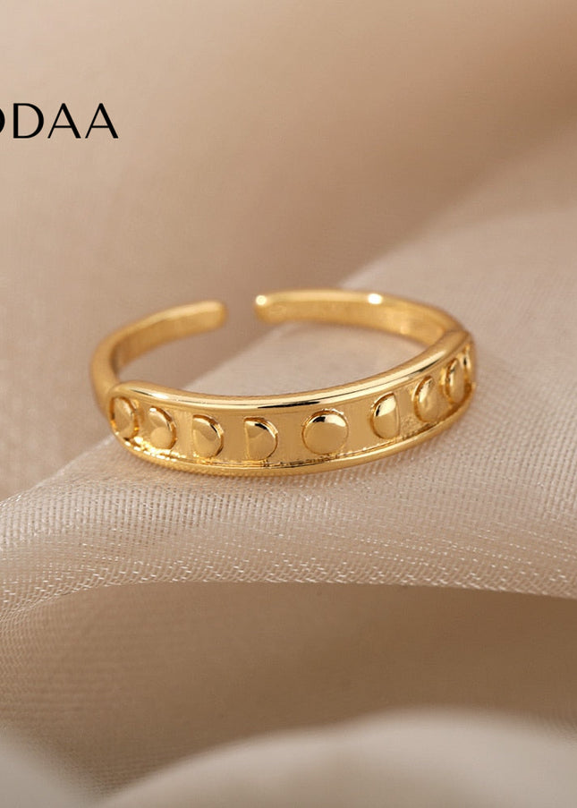 Madaline Ring | Gold Beaded Fine Ring - Rings