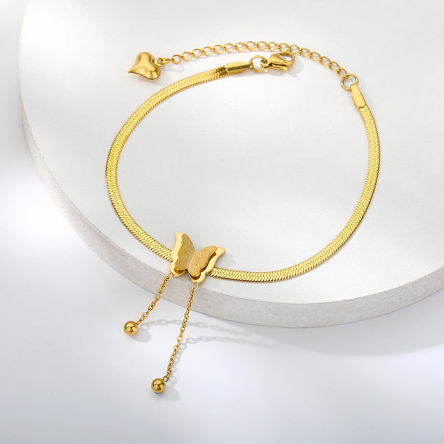 Entrage Bracelet | Gold Butterfly Womens Jewelry Braceler - Gold - Bracelets