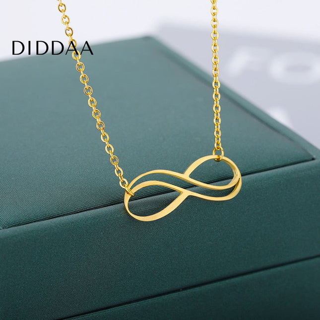 Infinity Pendant Necklace | Gold Silver Chain - Necklaces