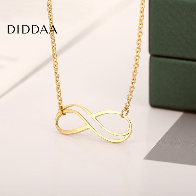 Infinity Pendant Necklace | Gold Silver Chain - Necklaces
