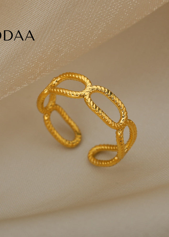 Alessandria Ring | Gold Silver Simple - Rings