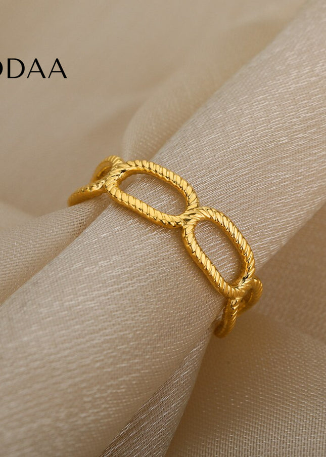 Alessandria Ring | Gold Silver Simple - Rings