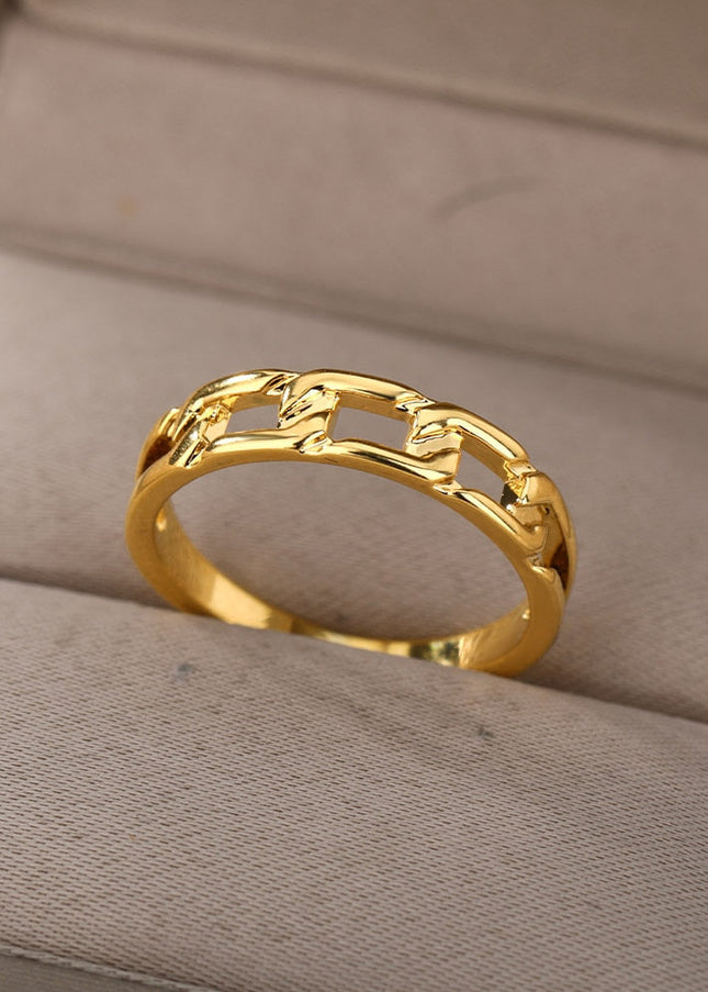Sydney Ring | Gold Chain Link Ring - 7 / Gold - Rings