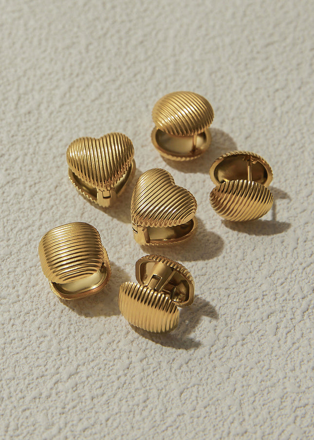 Jieding cross-border round stainless steel stud earrings, light luxury, high-end earrings, women's design sense niche earrings, titanium steel jewelry