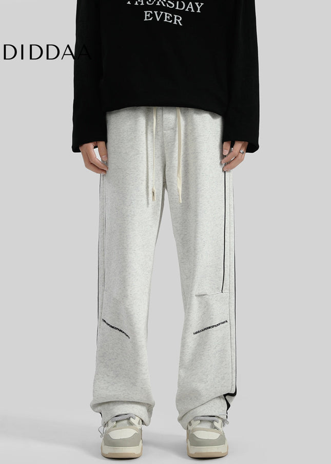 Raven Striped Loose Fit Casual Sweatpants for Men - Unisex Sweatpants