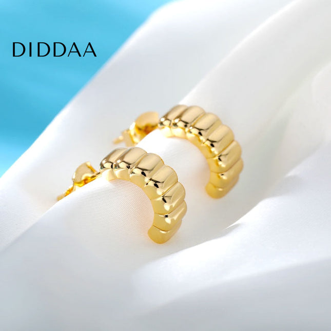 Saraid Earrings | Gold Rugged Stud Earrings - Earrings