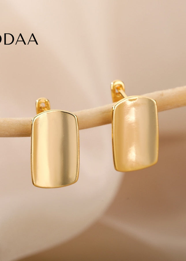 Savoir Earrings | Gold Shield Stud Earrings - Earrings