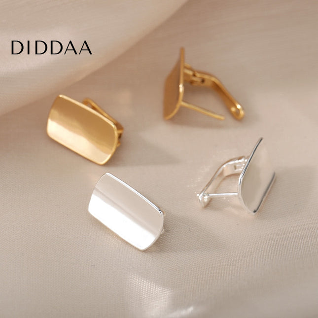 Savoir Earrings | Gold Shield Stud Earrings - Silver - Earrings