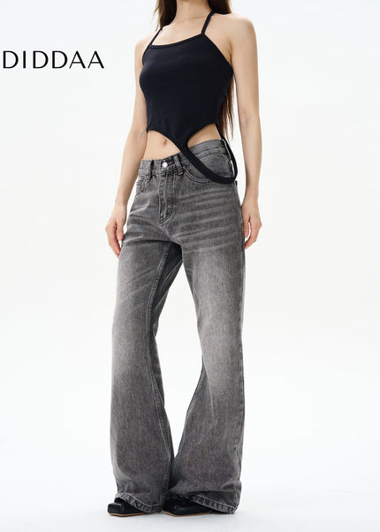 Smoke Gray Micro Flare Jeans for Men from Tail Lang’s Shop - Women’s Jeans