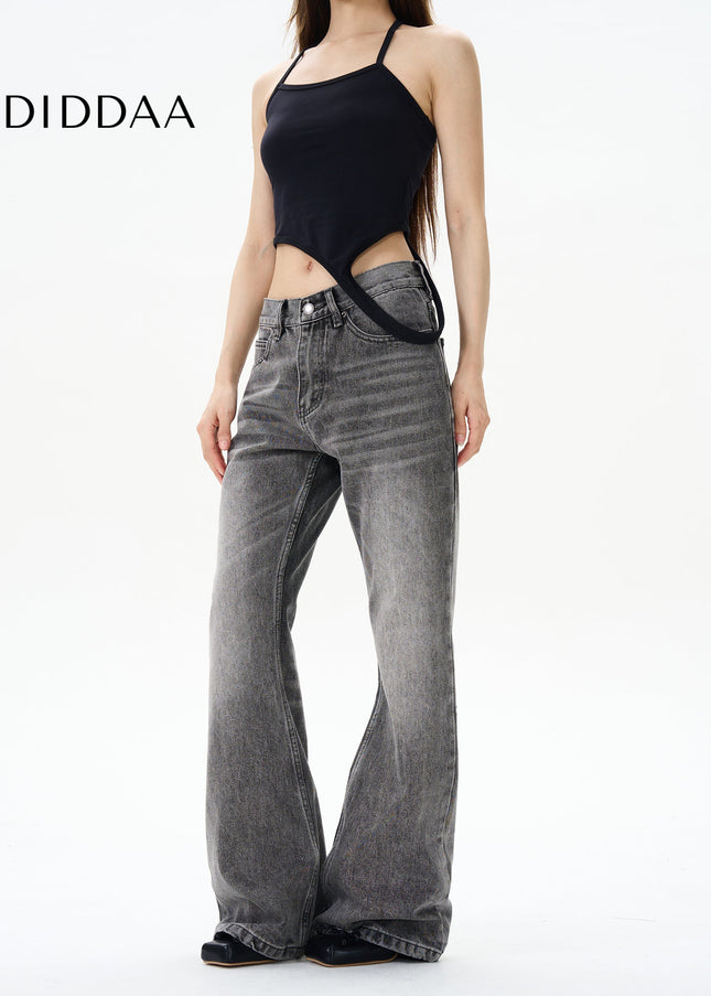 Smoke Gray Micro Flare Jeans for Men from Tail Lang’s Shop - Women’s Jeans
