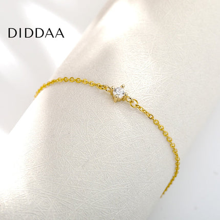 Temone Bracelet | Gold Silver Rose Zirconia Small Stone Bracelet - Bracelets