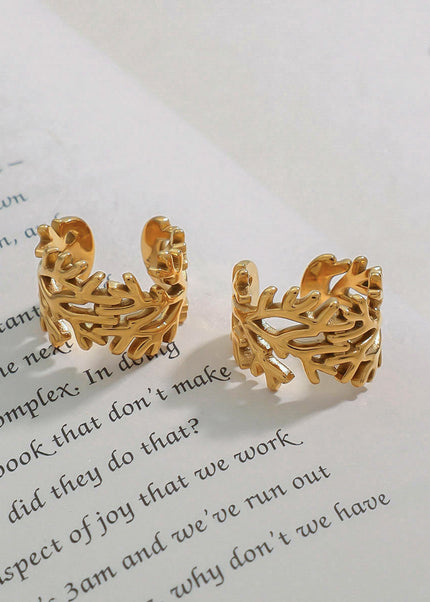 Jieding European and American stainless steel ear bone clip no piercing, niche high-end earrings, titanium steel jewelry, cross-border earrings