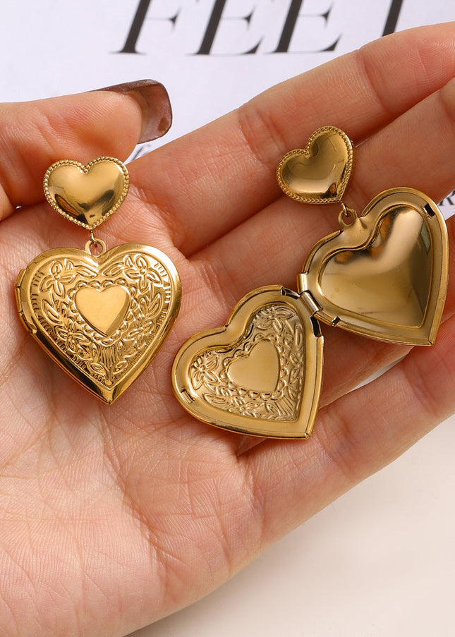 Jieding European and American titanium steel stud earrings light luxury high-end earrings earrings do not fade ear jewelry stainless steel cross-border