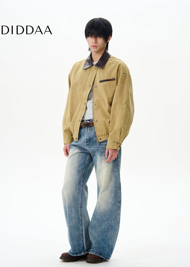 Tide Loose Fit American Retro Slub Jeans - Women’s Jeans