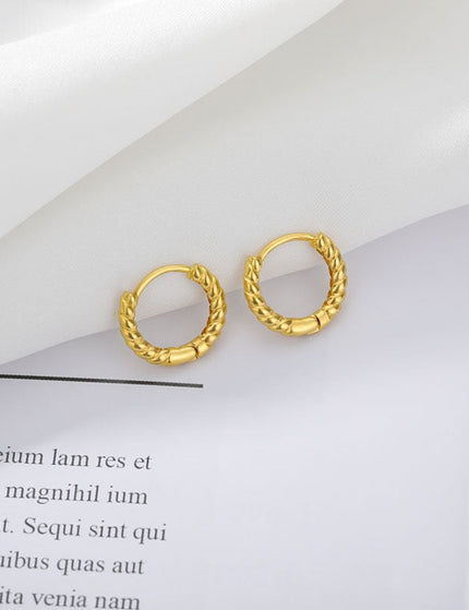 Unique Earrings | Gold Simple Cute Hoop Earrings - Gold - Earrings