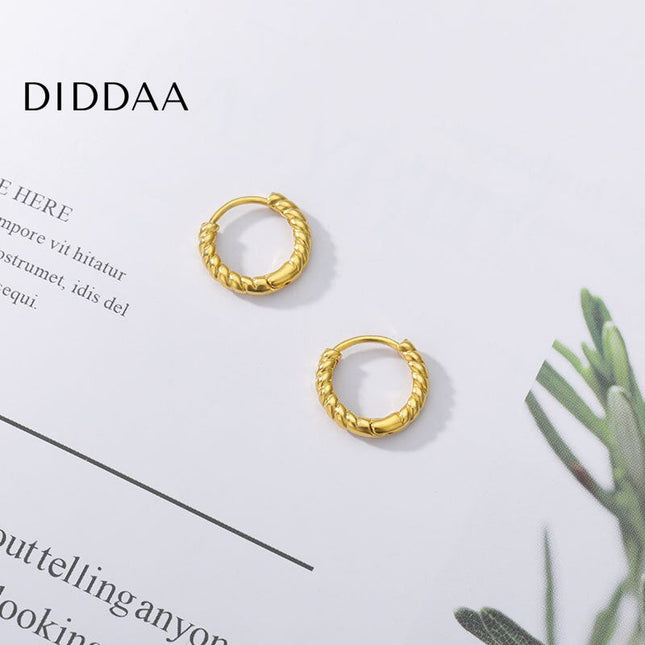 Unique Earrings | Gold Simple Cute Hoop Earrings - Gold - Earrings