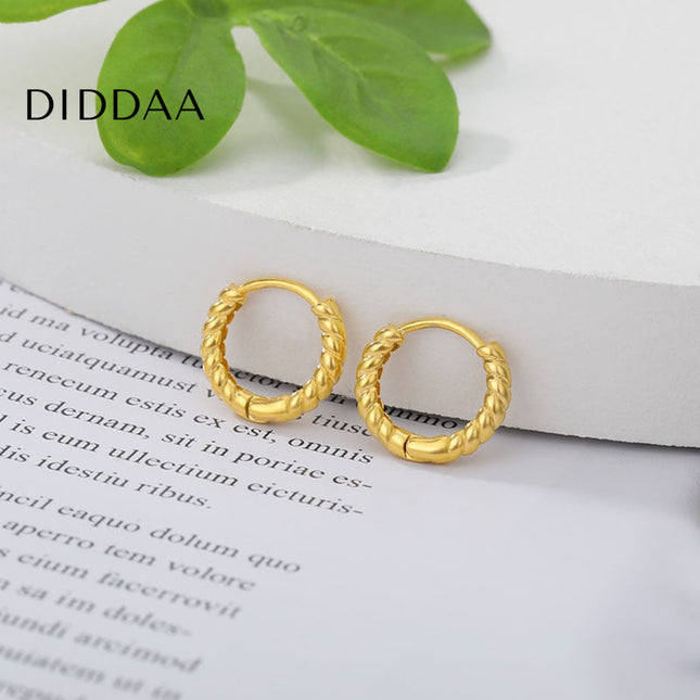 Unique Earrings | Gold Simple Cute Hoop Earrings - Gold - Earrings