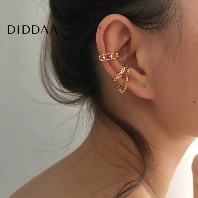 Valerie Earrings | Gold Hollow Zirconia Minimal Stud Earrings - Gold - Earrings