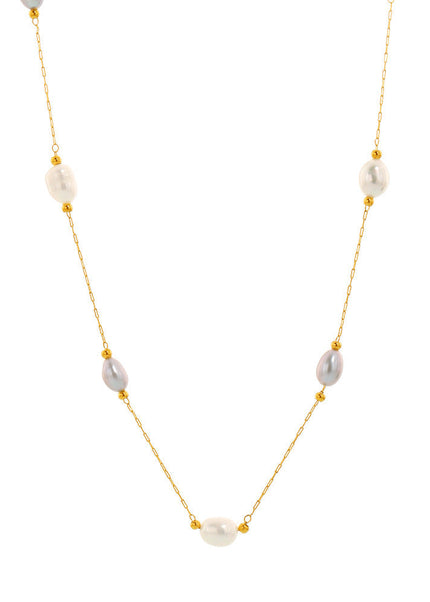 Mystery freshwater farming selection pearl necklace cross-border women's delicate clavicle chain niche necklace princess accessories women