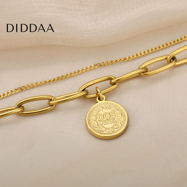 Vient Bracelet | Gold Coin Bracelet - Gold - Bracelets