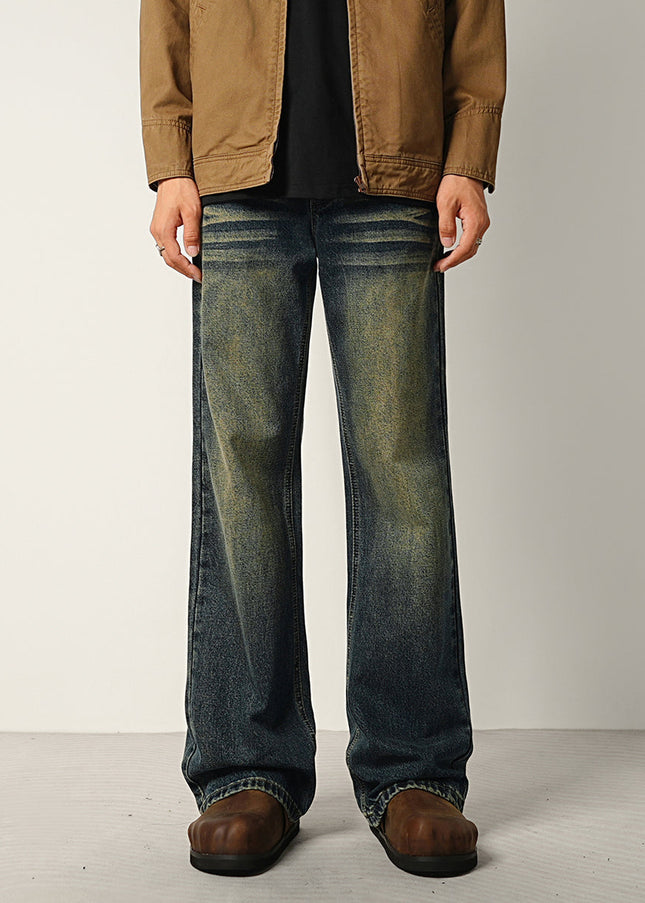 Vintage Blue Distressed Bootcut Jeans for Men - 28 / Vintage Blue - Men’s Jeans