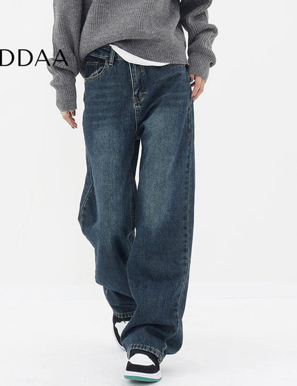 Vintage Blue High Waist Fleece Jeans for Women - S / Dark Blue - Women’s Jeans