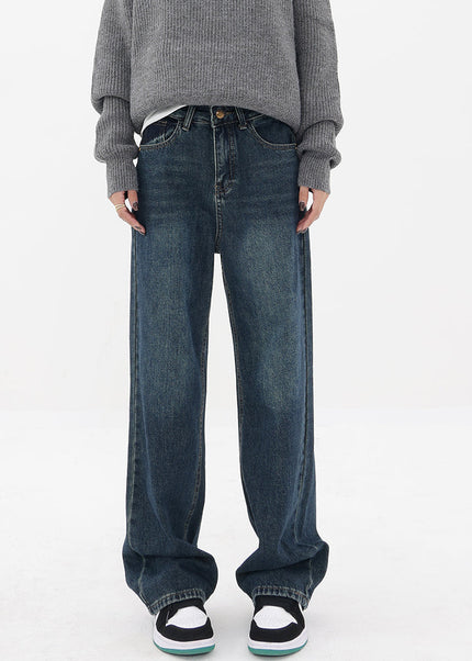 Vintage Blue High Waist Fleece Jeans for Women - Women’s Jeans