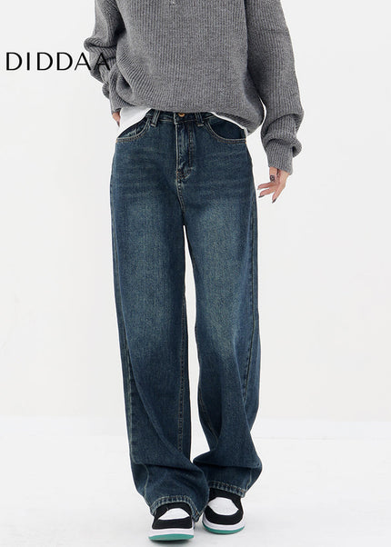 Vintage Blue High Waist Fleece Jeans for Women - Women’s Jeans