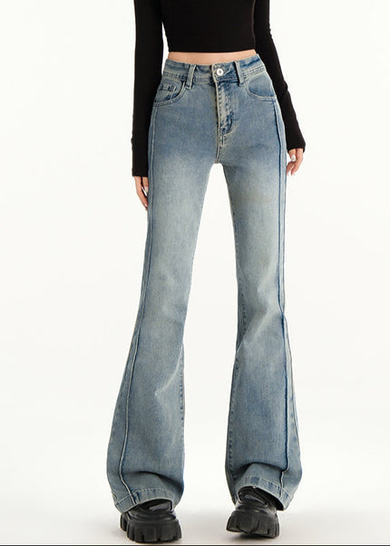 Vintage Blue High-Waisted Bootcut Jeans Women’s Spring 2025 - Women’s Jeans