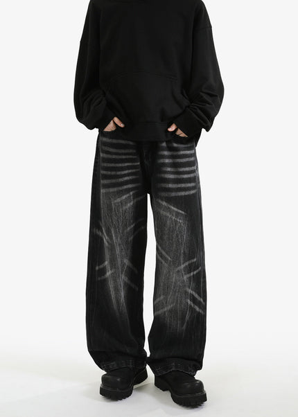Vintage Washed Loose Fit Jeans for Men and Women - Men’s Jeans