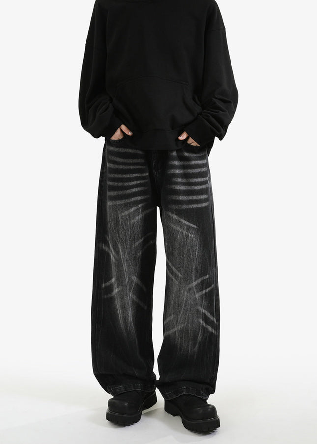 Vintage Washed Loose Fit Jeans for Men and Women - Men’s Jeans