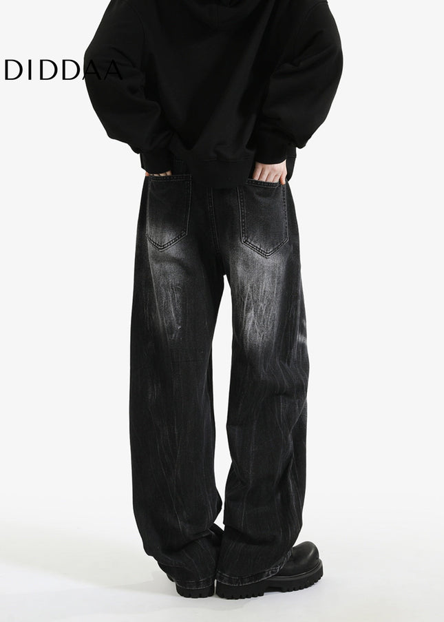 Vintage Washed Loose Fit Jeans for Men and Women - Men’s Jeans