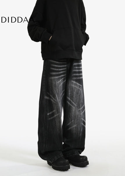 Vintage Washed Loose Fit Jeans for Men and Women - Men’s Jeans
