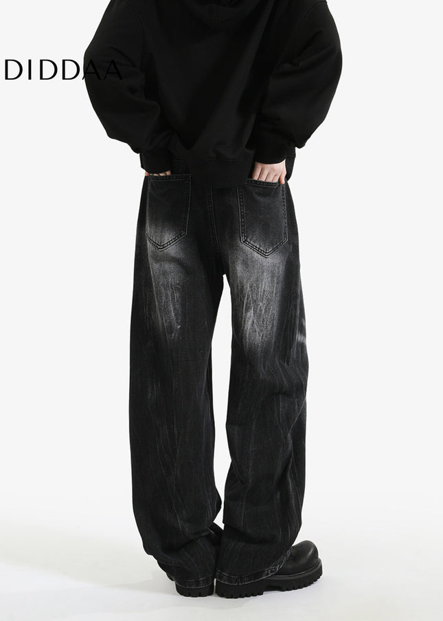Vintage Washed Loose Fit Jeans for Men and Women - Men’s Jeans