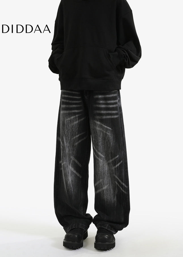 Vintage Washed Loose Fit Jeans for Men and Women - Men’s Jeans