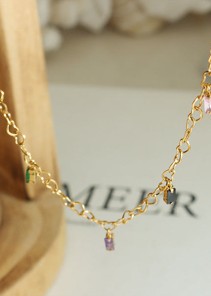 Autumn and winter Korean version of the fashion trend, versatile titanium steel gold-plated bracelet, personalized campus style bracelet manufacturers, exquisite women