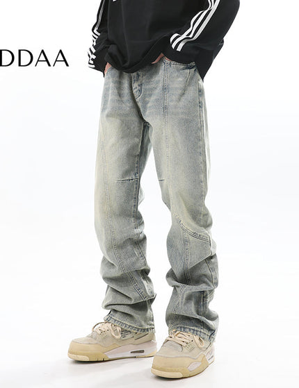 Washed Blue Distressed Slim Jeans for Men - S / Light Blue - Men’s Jeans