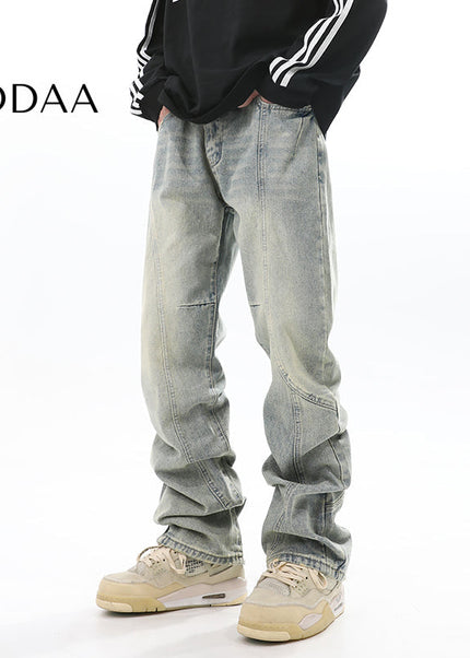 Washed Blue Distressed Slim Jeans for Men - S / Light Blue - Men’s Jeans