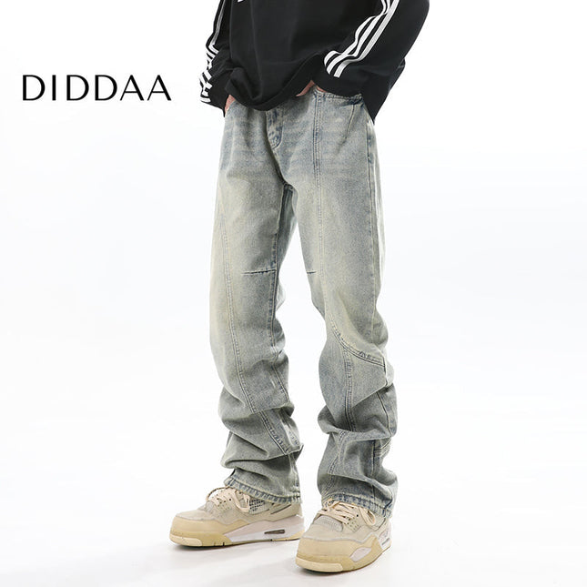 Washed Blue Distressed Slim Jeans for Men - S / Light Blue - Men’s Jeans