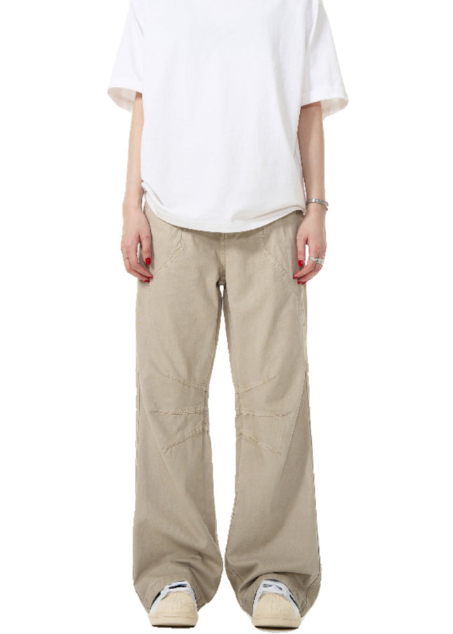 Washed Trendy Cargo Jeans with Pleated Design - Men’s Jeans