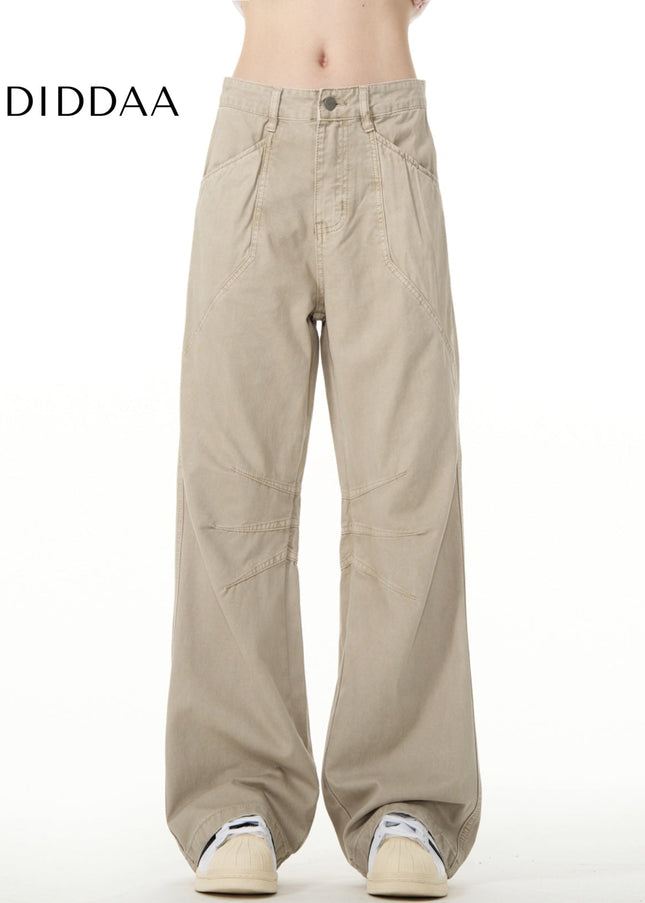 Washed Trendy Cargo Jeans with Pleated Design - Men’s Jeans