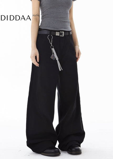 White Deconstructed Wide Leg Jeans for Men and Women - Women’s Jeans