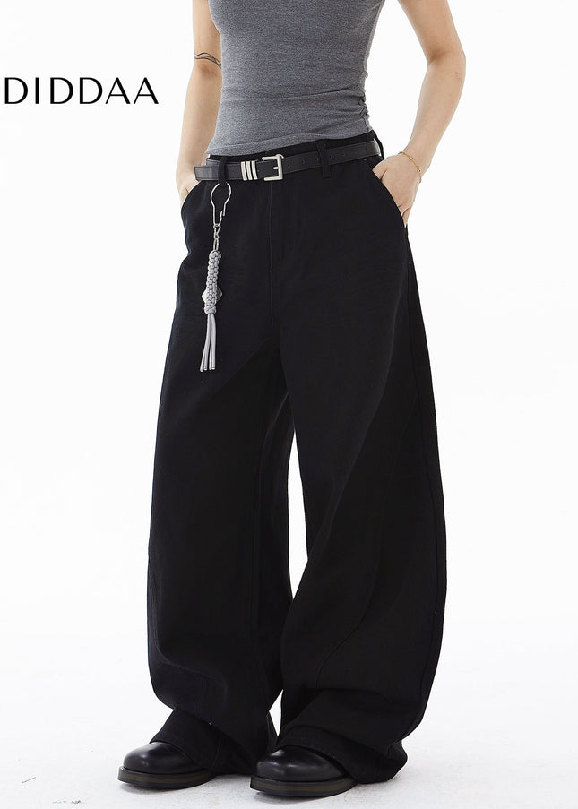 White Deconstructed Wide Leg Jeans for Men and Women - Women’s Jeans